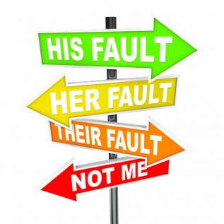 His Fault sign small